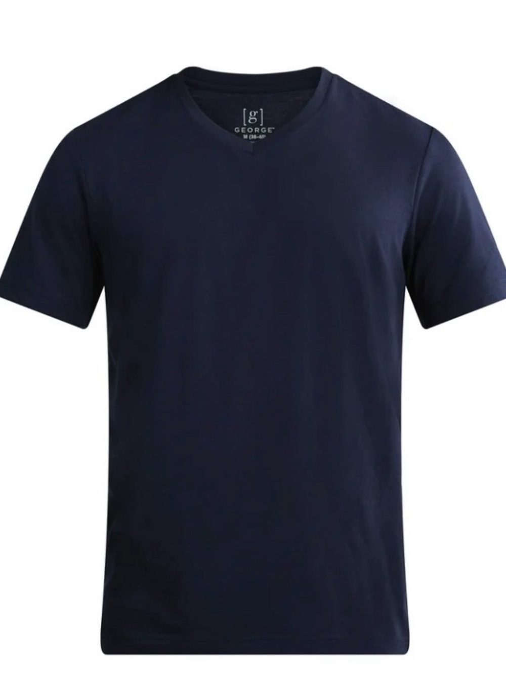 4pack NWT Mens George Vneck Moisture Wicking tshirts - Navy Blue XL